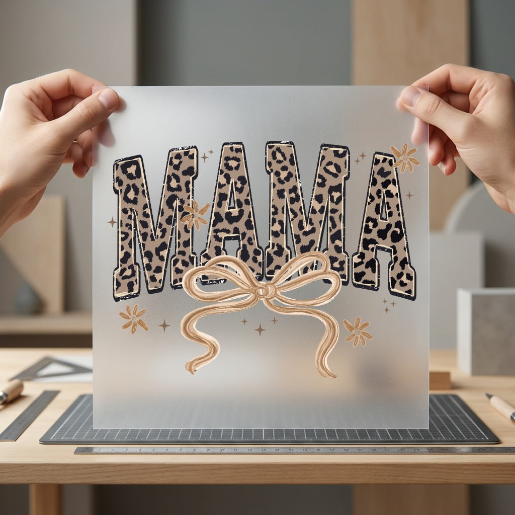 Leopard Mama Bow Chic Mom Mama Ready to Press DTF Transfer for Dtf