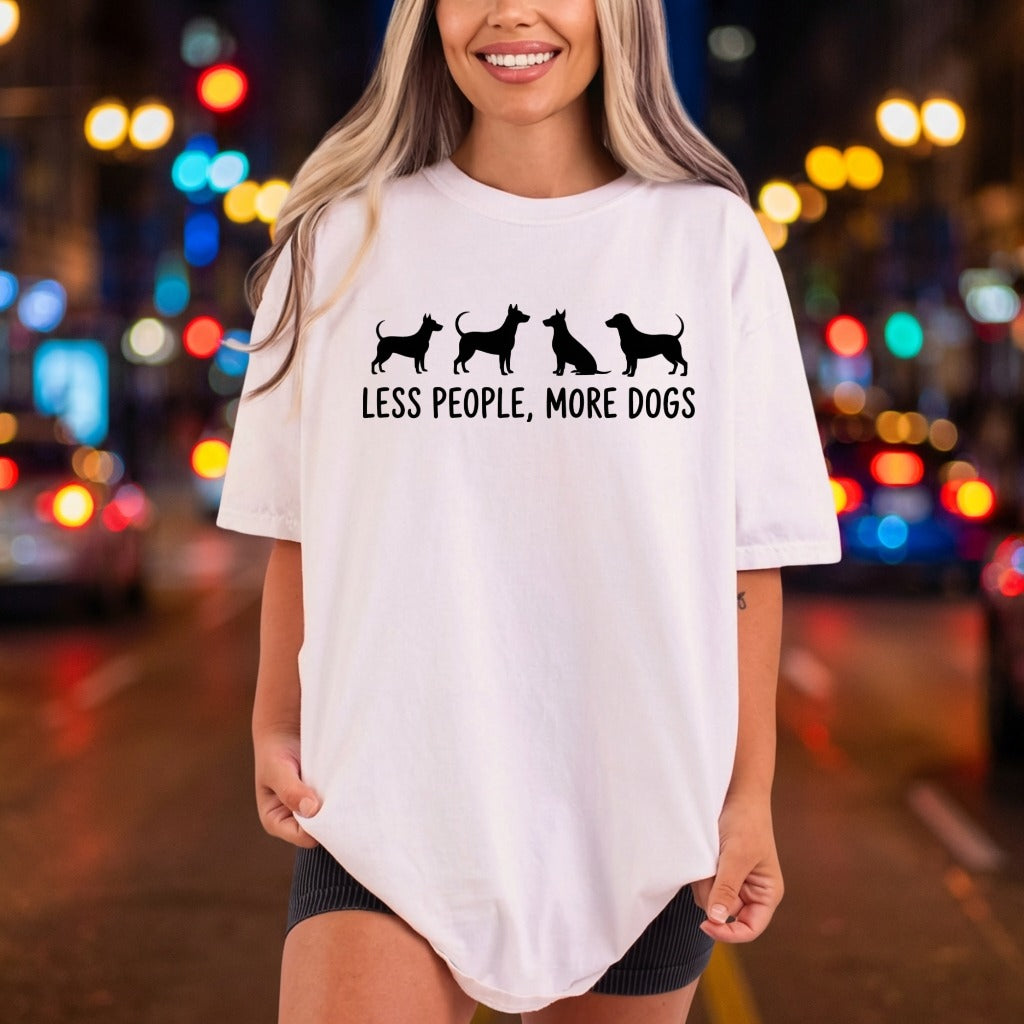 Less People More Dogs Mom Funny Ready to Press DTF Transfer for Dtf