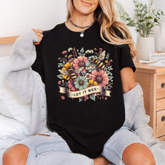 Let Bee Floral Retro Vintage Retro Ready to Press DTF Transfer for Dtf
