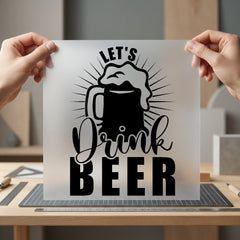 Let Drink Beer Fun Holiday & Seasonal Collection St Patrick's Collection Ready to Press DTF Transfer for Dtf
