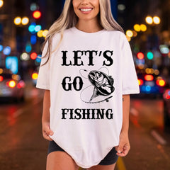 Let Fishing Bass Outdoor Dad Fishing Ready to Press DTF Transfer for Dtf