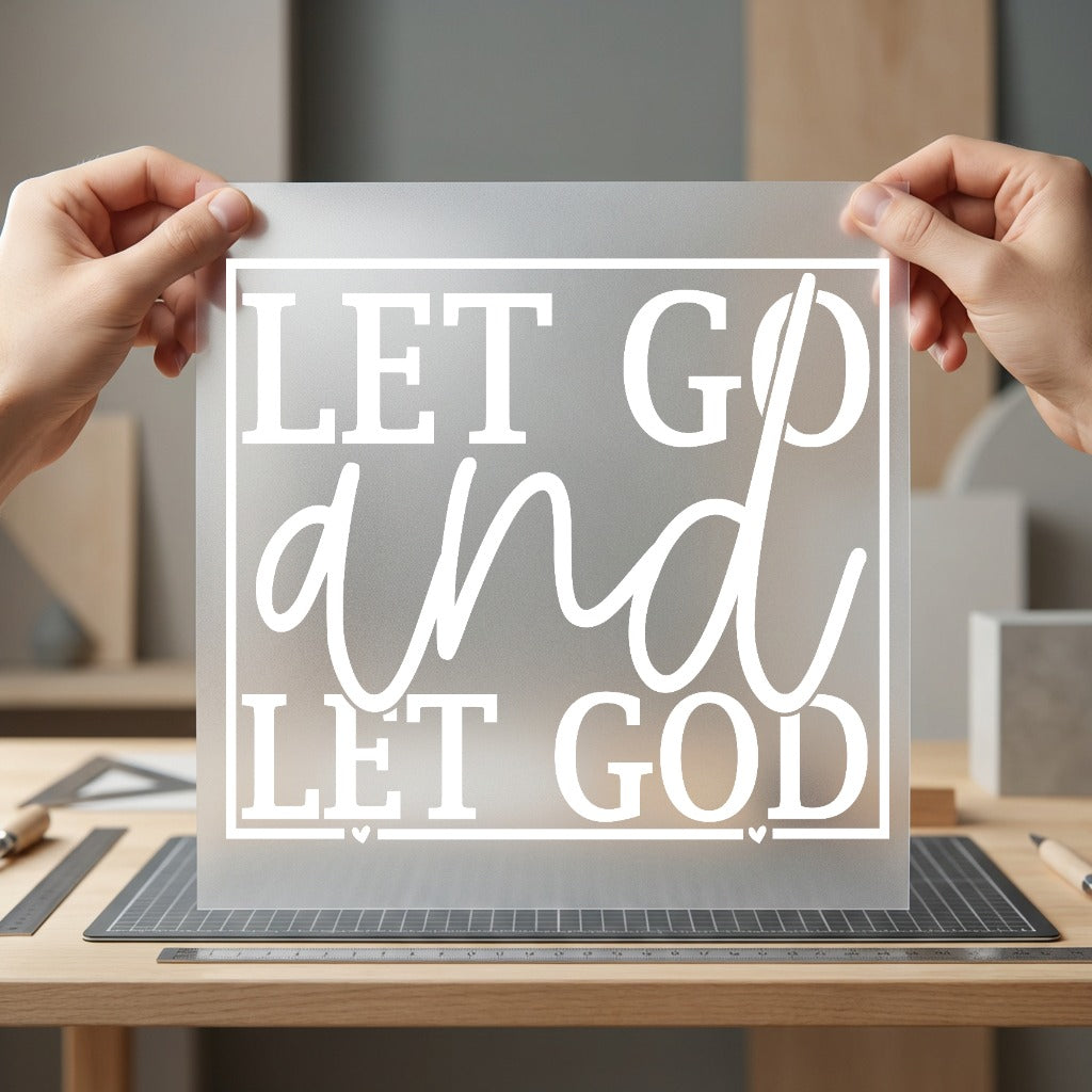 Let God Faith-based Diy Christian Faith Ready to Press DTF Transfer for Dtf