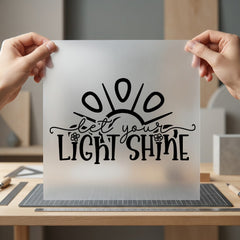 Let Light Shine Inspiring Boho Aesthetic Ready to Press DTF Transfer for Dtf