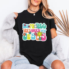 Let Me Tell You About My Jesus | Groovy Faith Tee - Luckets.com