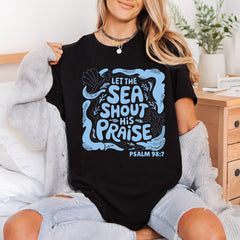 Let Sea Shout His Christian Faith Ready to Press DTF Transfer for Dtf