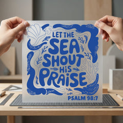 Let Sea Shout His Christian Faith Ready to Press DTF Transfer for Dtf