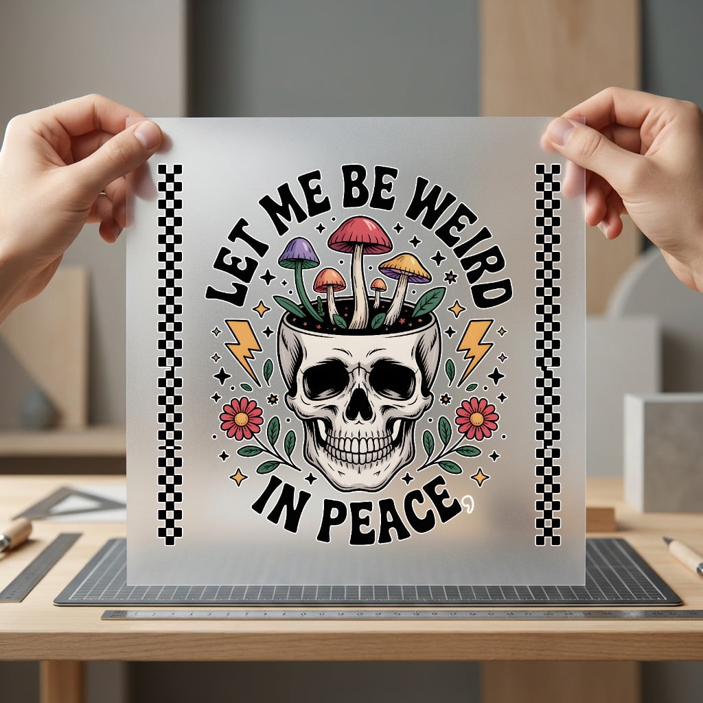 Let Weird Peace Retro Halloween Retro Ready to Press DTF Transfer for Dtf