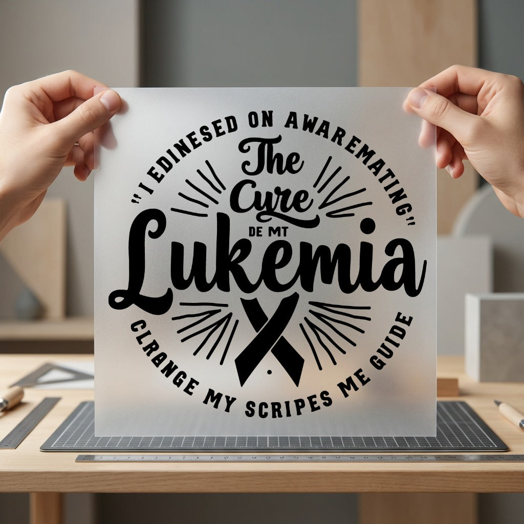 Leukemia Awareness Ribbon Diy Vintage Retro Ready to Press DTF Transfer for Dtf