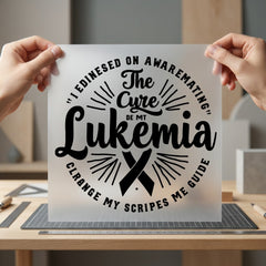 Leukemia Awareness Ribbon Diy Vintage Retro Ready to Press DTF Transfer for Dtf