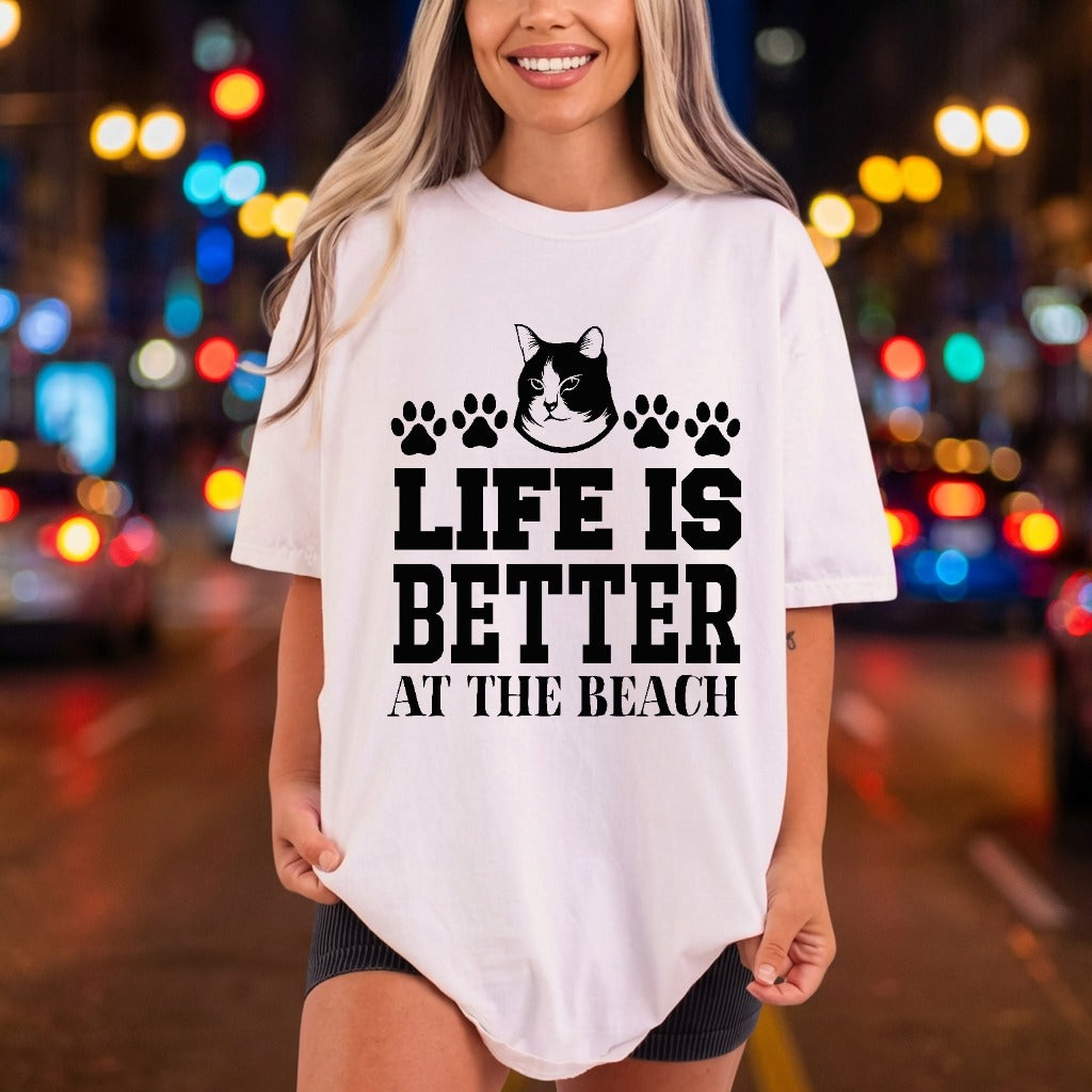 Life Better Cat Paws Summer Pet Ready to Press DTF Transfer for Dtf