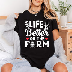 Life Better Farm Rustic Usa Country Ready to Press DTF Transfer for Dtf