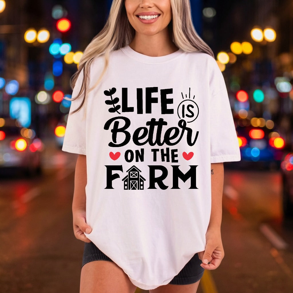 Life Better Farm Rustic Usa Country Ready to Press DTF Transfer for Dtf