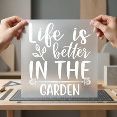 Life Better Garden Botanical Mom Aesthetic Ready to Press DTF Transfer for Dtf