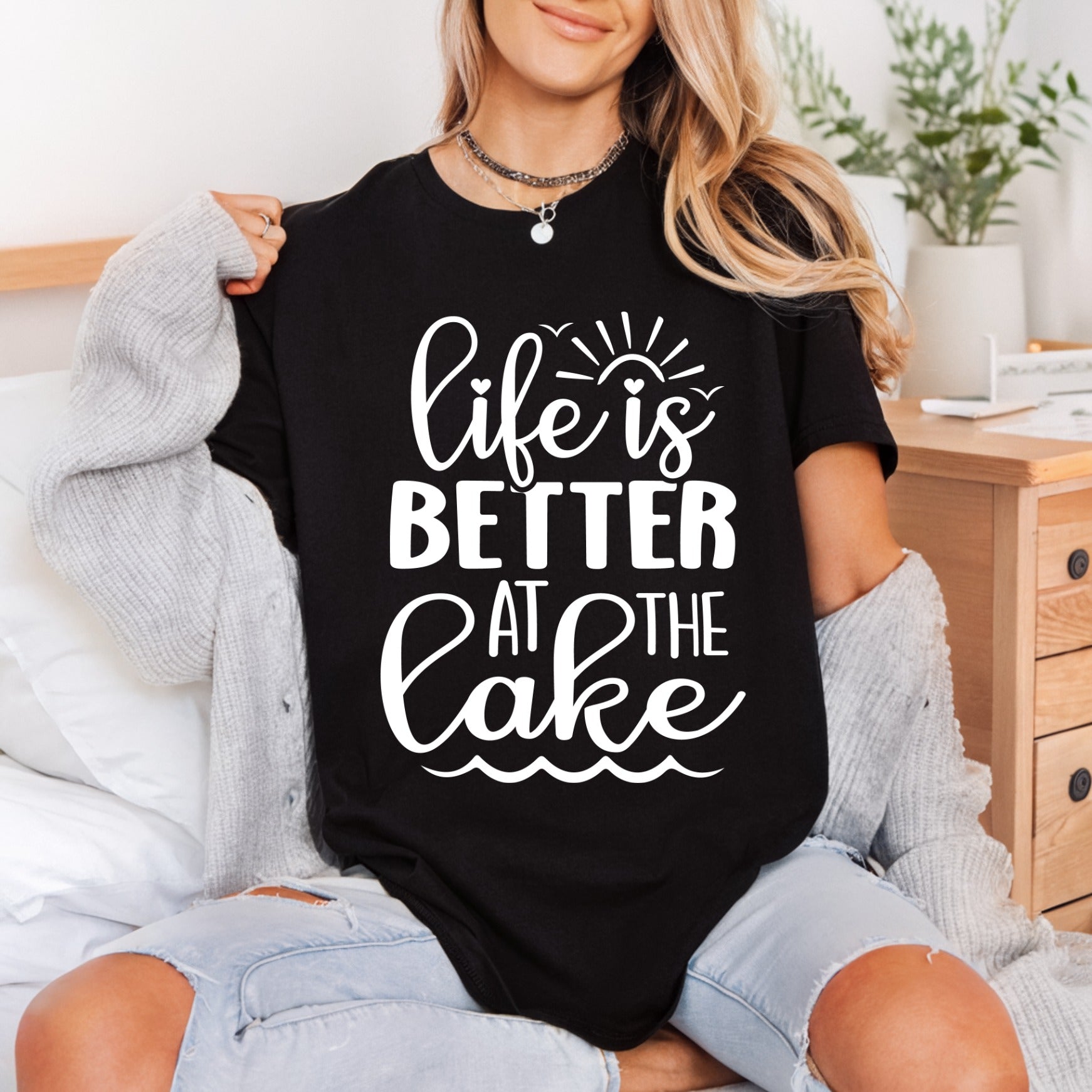 Life Better Lake Summer Summer Fishing Ready to Press DTF Transfer for Dtf