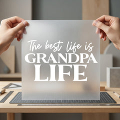 Life Grandpa Family Diy Dad Grandpa Ready to Press DTF Transfer for Dtf