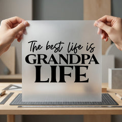Life Grandpa Family Diy Dad Grandpa Ready to Press DTF Transfer for Dtf