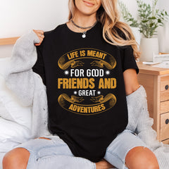 Life Meant Good Friends Faith Vintage Ready to Press DTF Transfer for Dtf