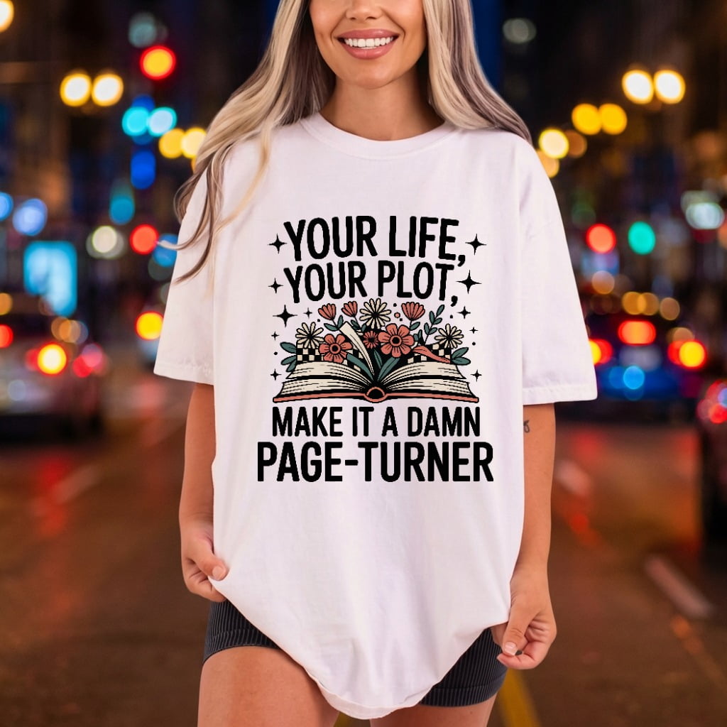 Life Plot Page-turner Retro Teacher Retro Ready to Press DTF Transfer for Dtf