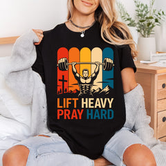 Lift Heavy Pray Hard Christian Faith Ready to Press DTF Transfer for Dtf