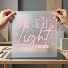 Light Inspirational Diy Christian Faith Ready to Press DTF Transfer for Dtf
