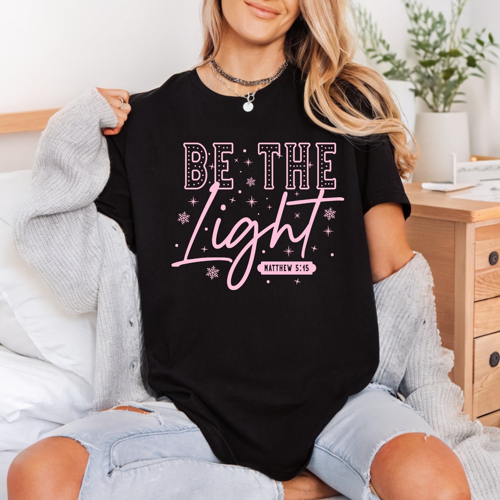 Light Inspirational Diy Christian Faith Ready to Press DTF Transfer for Dtf