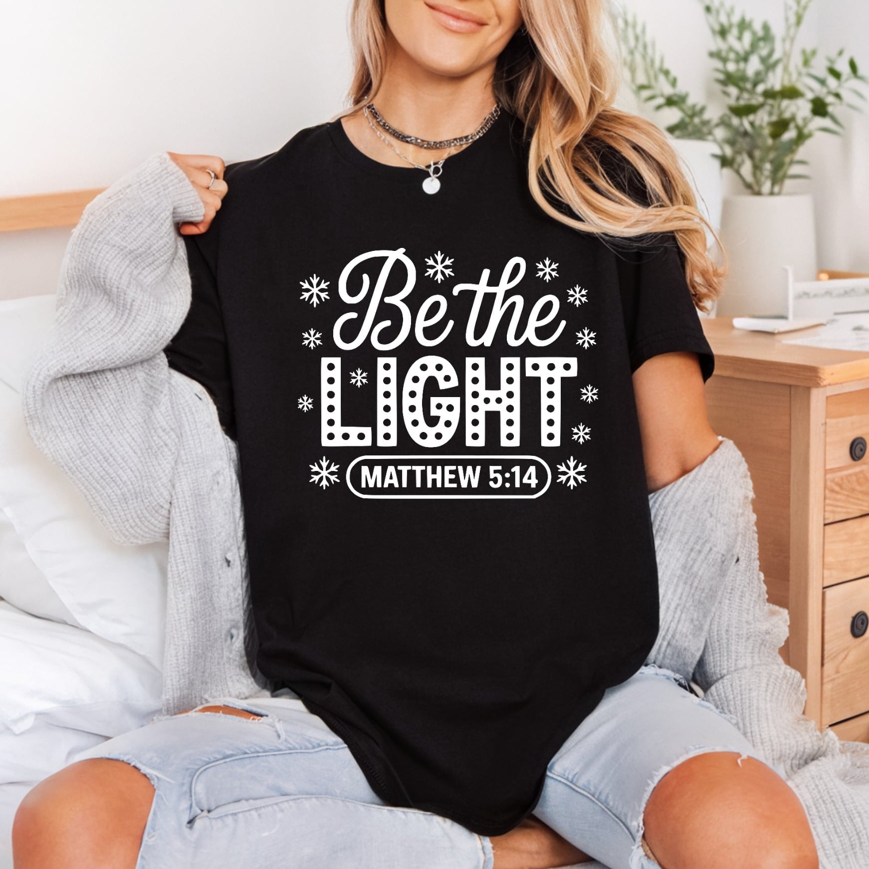 Light Matthew Christian Diy Christian Faith Ready to Press DTF Transfer for Dtf