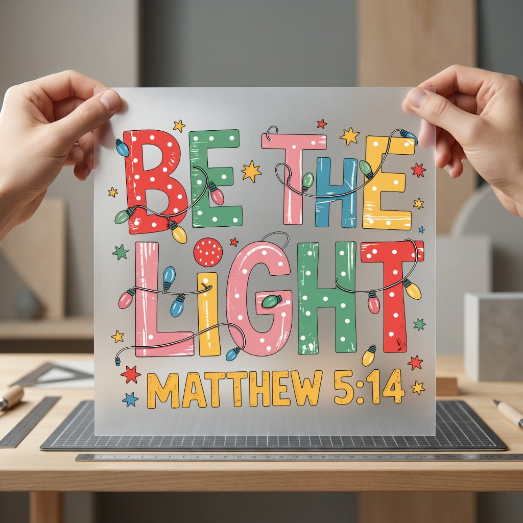 Light Matthew Christian Diy Christian Faith Ready to Press DTF Transfer for Dtf