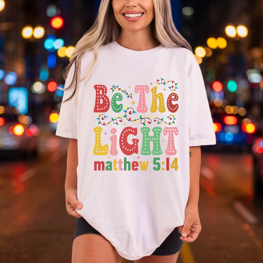 Light Matthew Christmas Diy Christian Faith Ready to Press DTF Transfer for Dtf