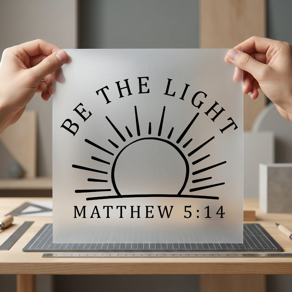 Light Matthew Faith-inspired Diy Christian Faith Ready to Press DTF Transfer for Dtf
