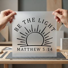 Light Matthew Faith-inspired Diy Christian Faith Ready to Press DTF Transfer for Dtf