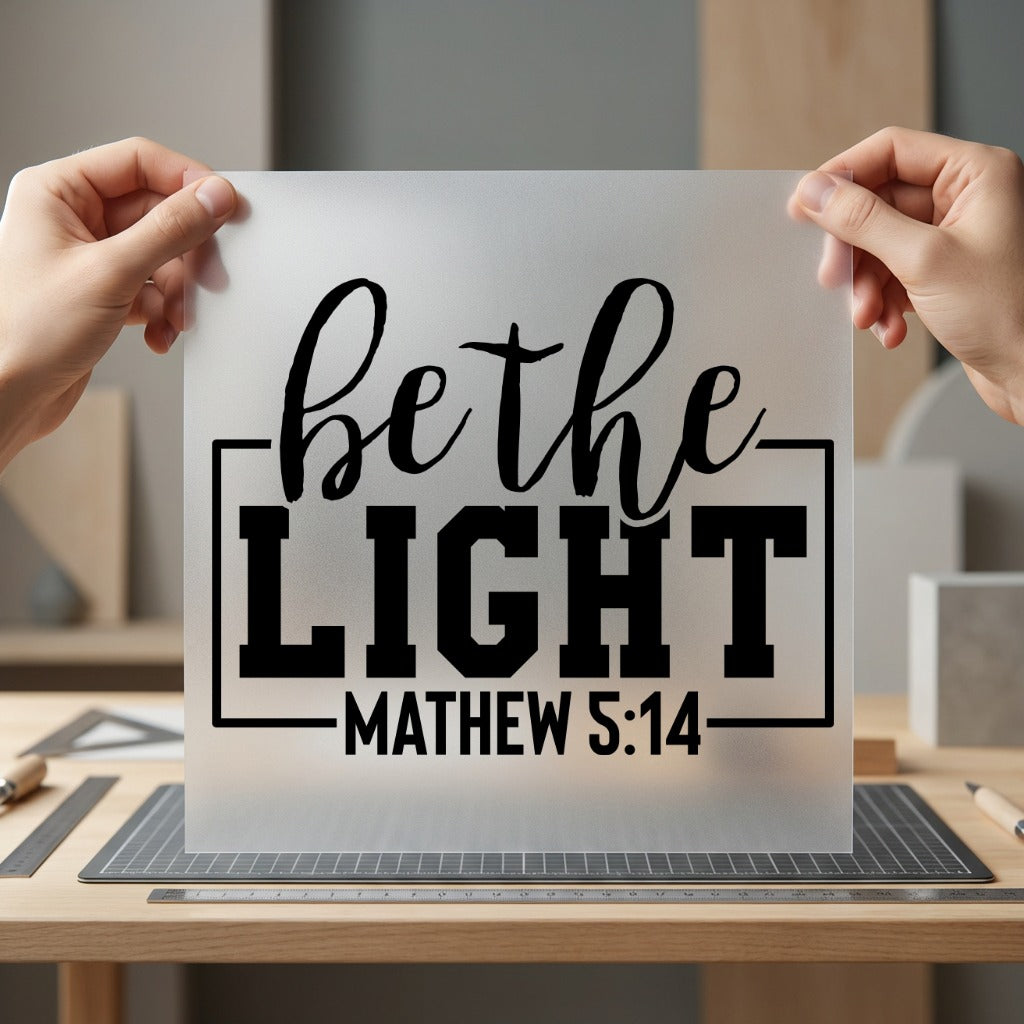 Light Matthew Inspirational Diy Christian Faith Ready to Press DTF Transfer for Dtf