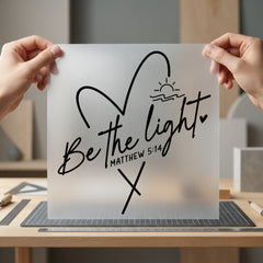 Light Matthew Script Diy Christian Faith Ready to Press DTF Transfer for Dtf