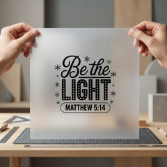 Light Matthew Scriptural Diy Christian Faith Ready to Press DTF Transfer for Dtf