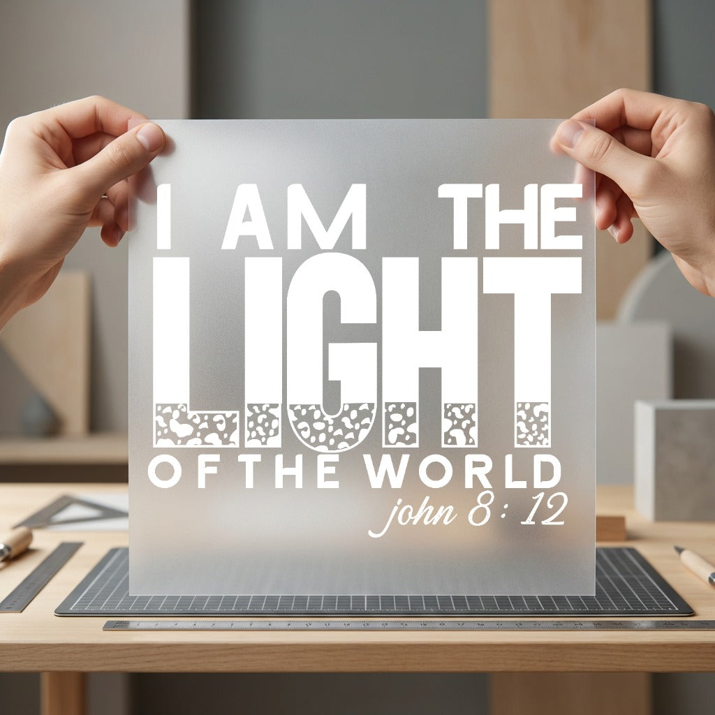 Light World John Religious Christian Faith Ready to Press DTF Transfer for Dtf