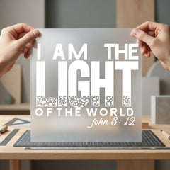 Light World John Religious Christian Faith Ready to Press DTF Transfer for Dtf
