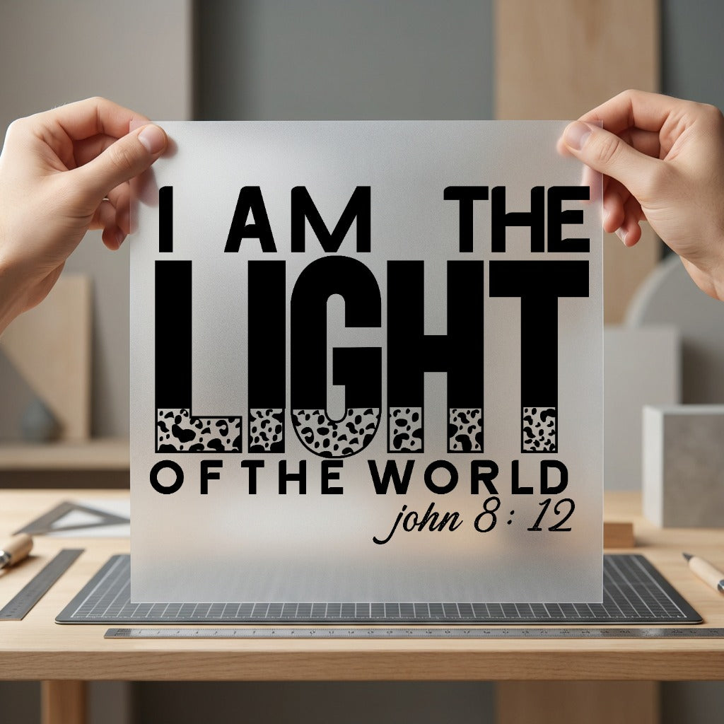 Light World John Religious Christian Faith Ready to Press DTF Transfer for Dtf