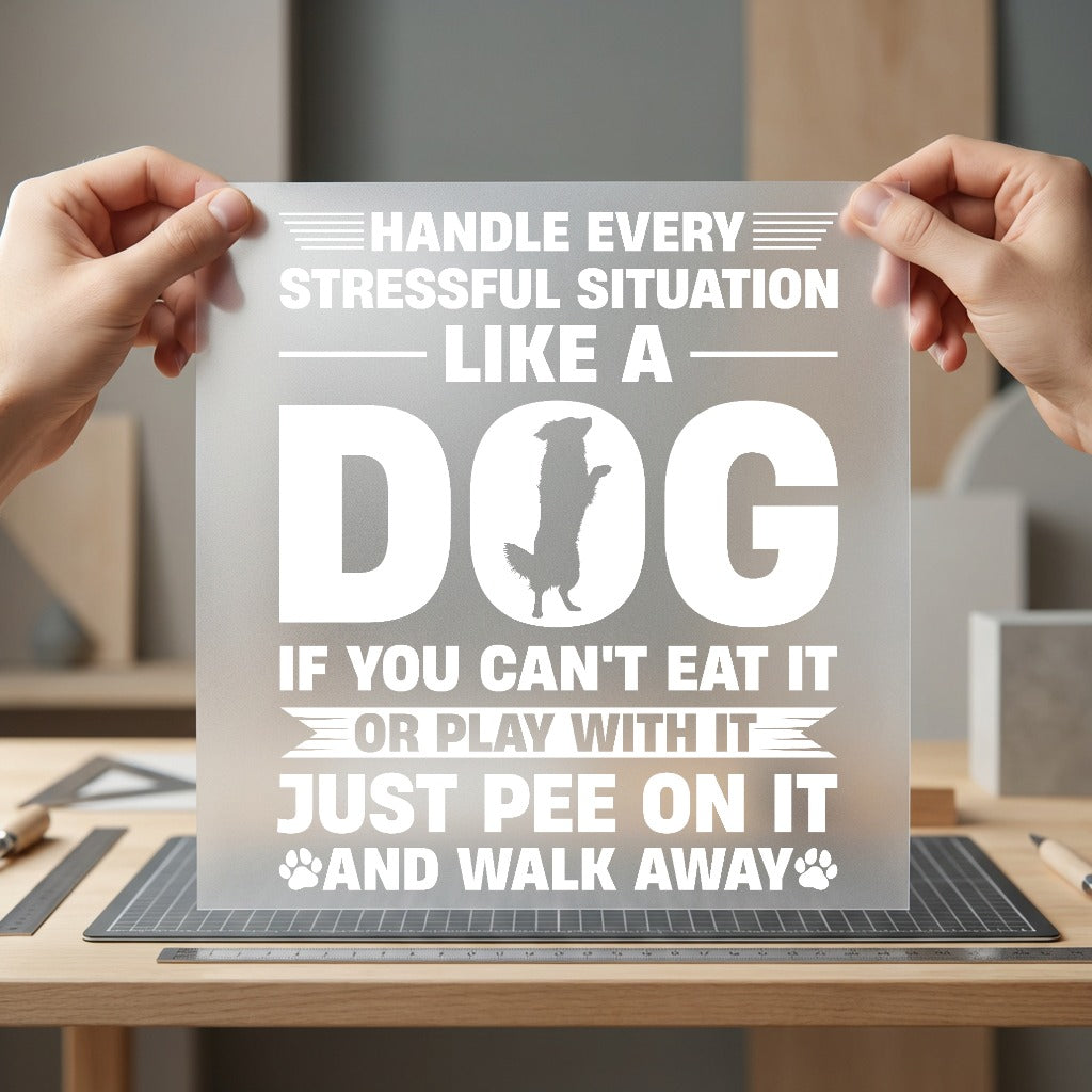 Like Dog Walk Away Funny Sarcastic Ready to Press DTF Transfer for Dtf