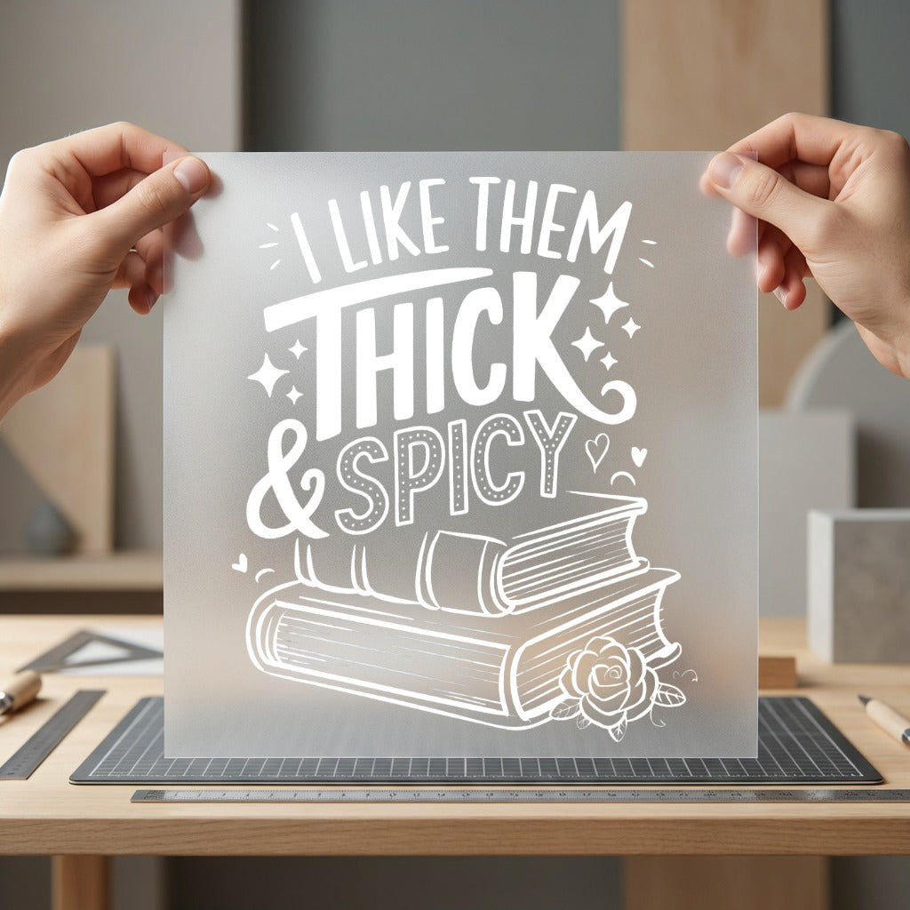 Like Them Thick Spicy Funny Sarcastic Ready to Press DTF Transfer for Dtf