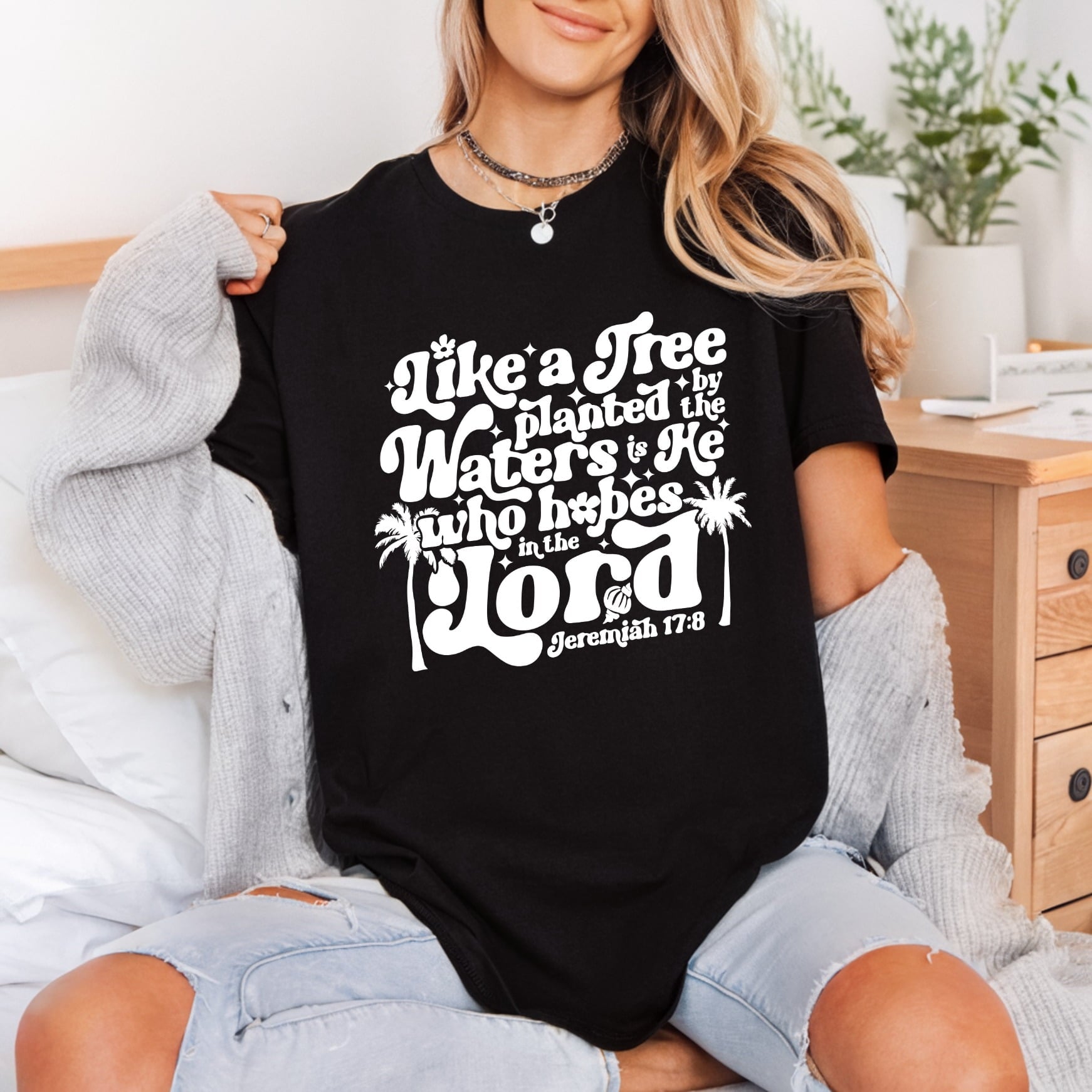 Like Tree Planted Retro Christian Faith Ready to Press DTF Transfer for Dtf