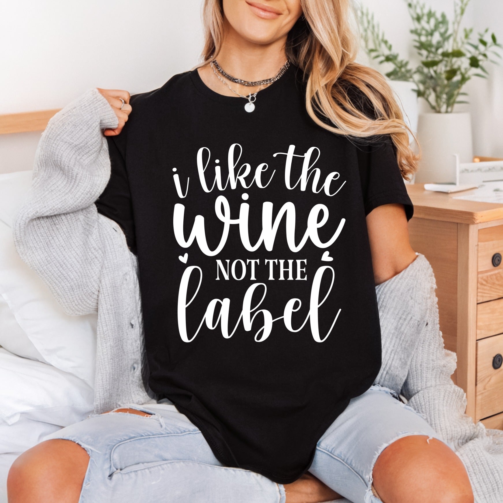 Like Wine Not Label Aesthetic Ready to Press DTF Transfer for Dtf
