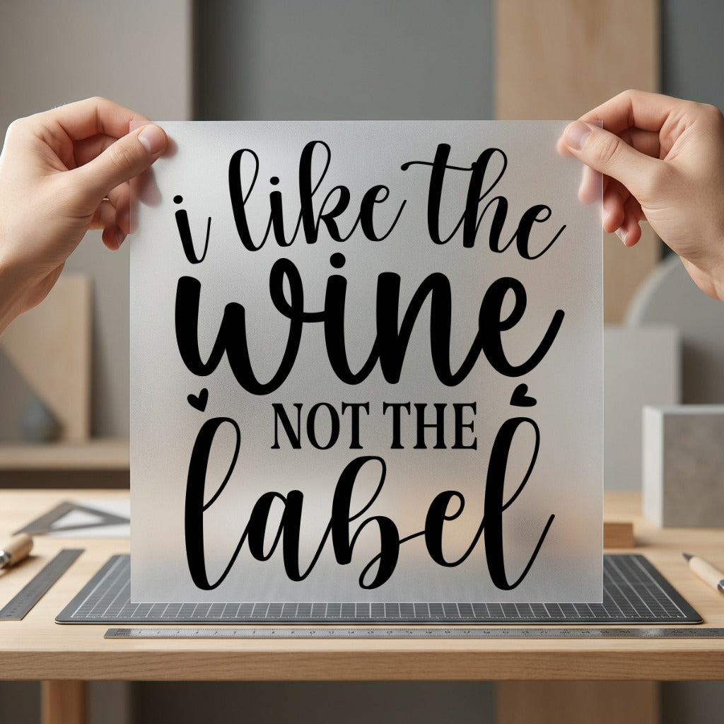 Like Wine Not Label Aesthetic Ready to Press DTF Transfer for Dtf