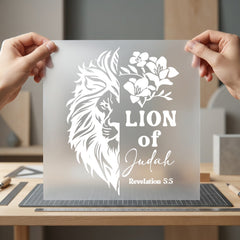 Lion Judah Christian Diy Christian Faith Ready to Press DTF Transfer for Dtf