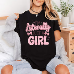 Literally Just Girl Bows Aesthetic Ready to Press DTF Transfer for Dtf