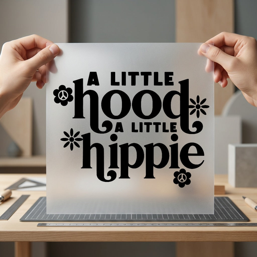 Little Hood Hippie Retro Retro Boho Ready to Press DTF Transfer for Dtf
