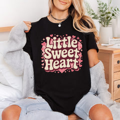 Little Sweet Heart Retro Valentine Mom Ready to Press DTF Transfer for Dtf