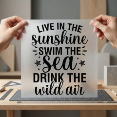 Live Sunshine Summer Vibes Summer Ready to Press DTF Transfer for Dtf