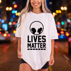 Lives Matter Silhouettes Bold Aesthetic Ready to Press DTF Transfer for Dtf