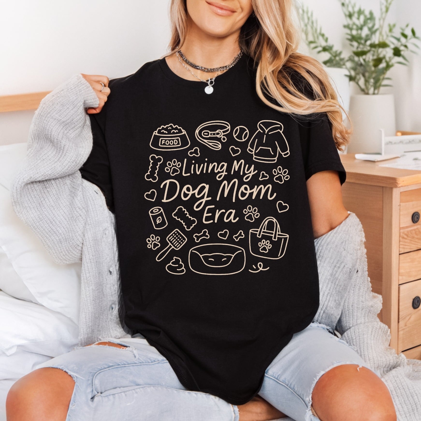 Living Dog Mom Era Mom Dad Ready to Press DTF Transfer for Dtf