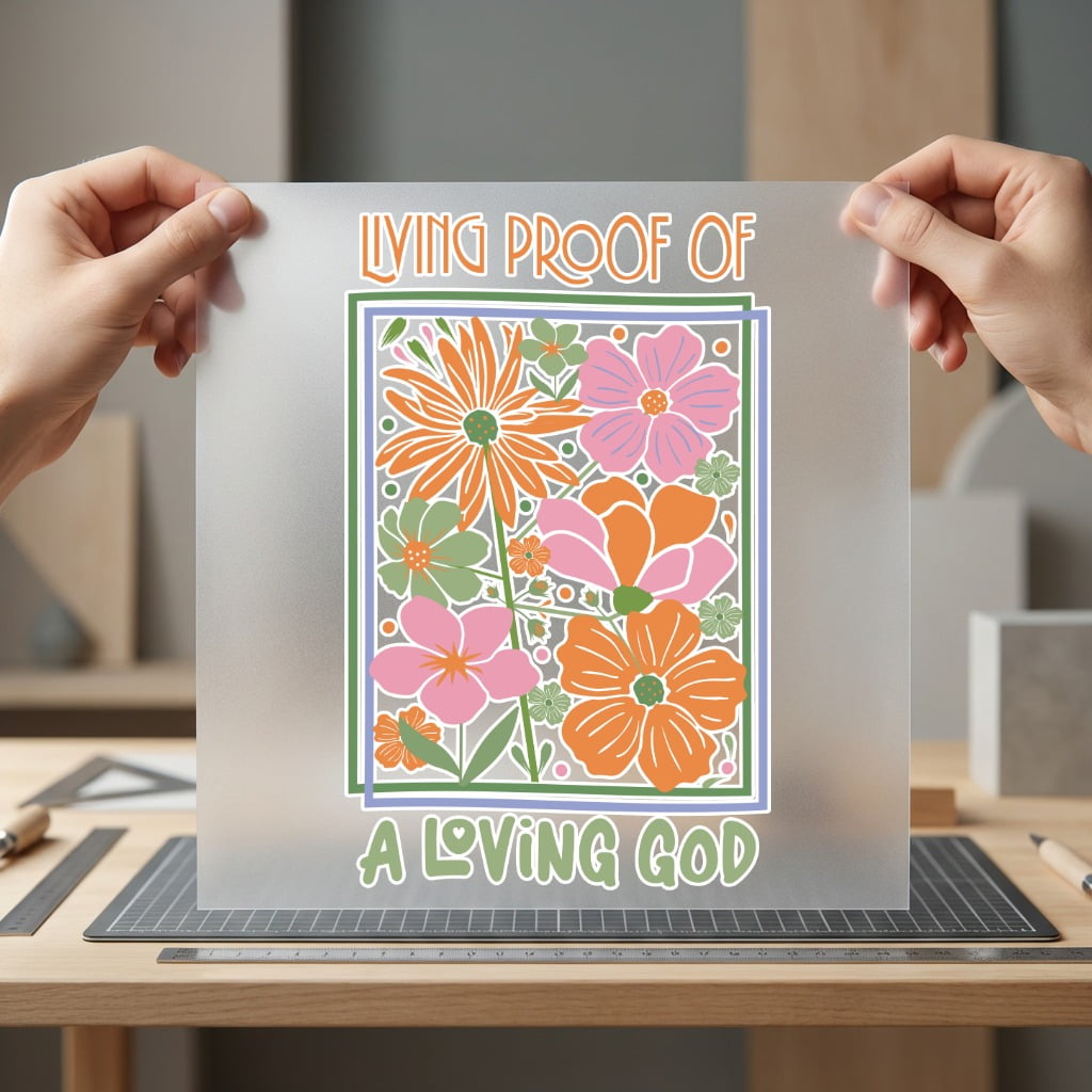 Living Proof Loving God Christian Faith Ready to Press DTF Transfer for Dtf