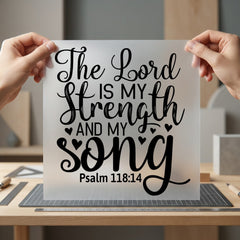 Lord Strength Song Faith Christian Faith Ready to Press DTF Transfer for Dtf